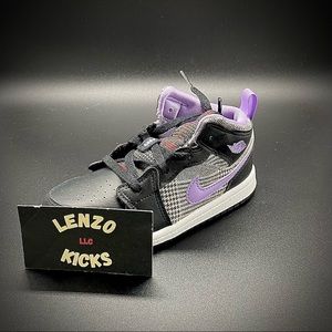 Jordan 1 Mid Toddler “Lilac” Size 10c